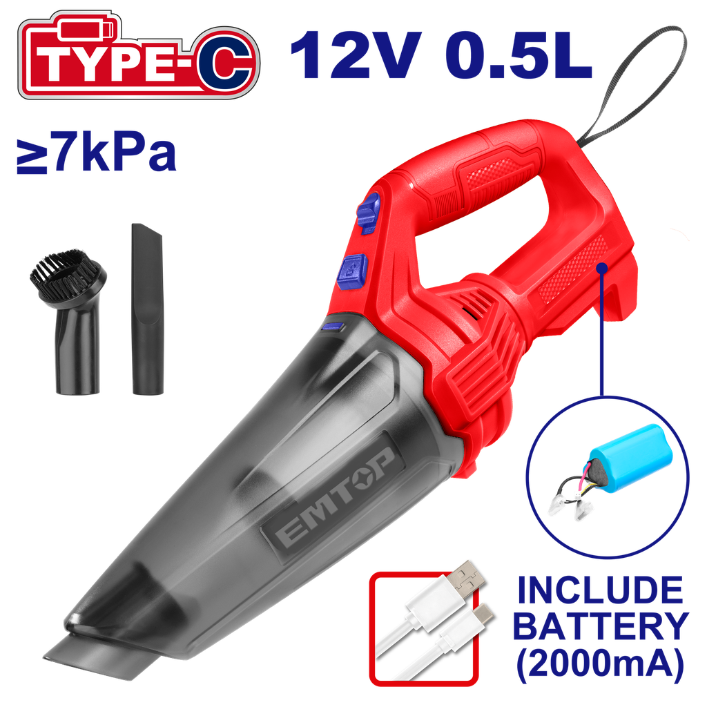 [ELVC2026] [ELVC2026] ELVC2026 Aspiradora de mano recargable, 12V
