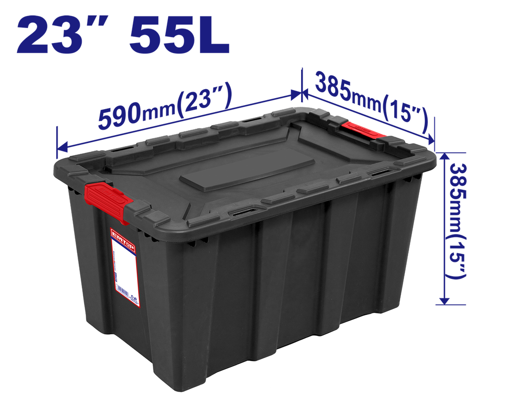 [EMTB3355] [EMTB3355] EMTB3355 Caja organizadora de plástico 23", 55 L