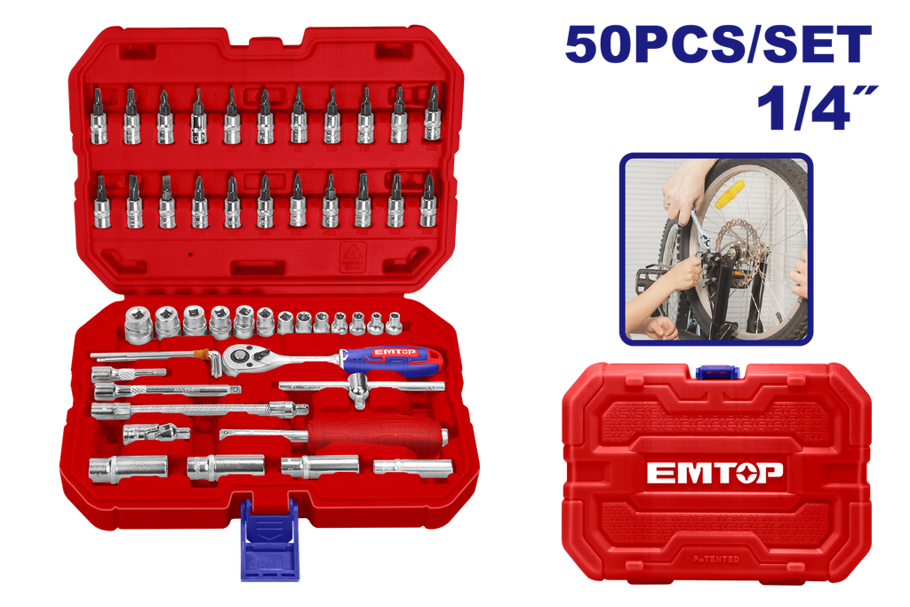[ESKT14501] Juego de Dados de 1/4 ?de 50 Pzs