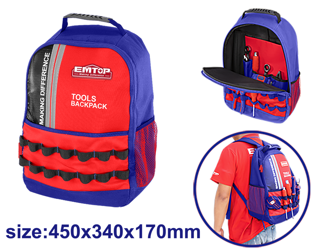 [ETBG58185] ETBG58185 Mochila portaherramientas carga hasta 8kg