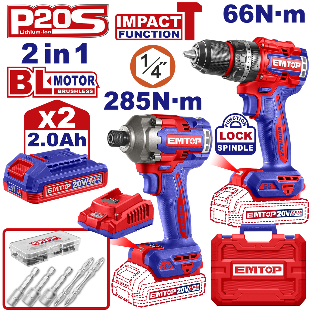 [ULCKL20277] ULCKL20277 Cordless 2 Pcs Combo Kit